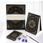 Papertree premium foil print cover water color pad water color note book with foil print cover