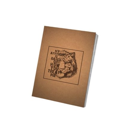 PaperTree Vintage Notebook Sketchbook Drawing Sketchpad Perfect For - TIGER MY ATTITUDE