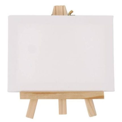 Papertree White mini canvas with Easel