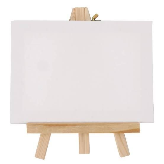 Papertree White mini canvas with Easel