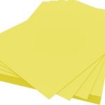 Pastel Yellow Cards 120gsm Yellow Kraft Card Printer Paper, Blank Paper Thick Cardstock for Crafts, Invitations, Menus, Printing,certificate paper A4 size 20 sheets