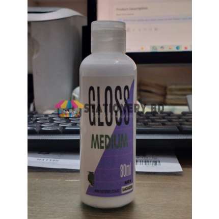 Premium Acrylic Gloss Medium 80ml paints to create glazes