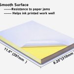 Premium Quality Glossy Sticker Paper A4 Size , Pack of 50 Pcs