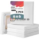 Premium White Canvas 6x6 iNCH Combo Pack - 6X6-5PC