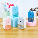 Rotary Pencil Sharpner 7511 Simple Square Pencil Sharpener Morandi Color Pencil Sharpener Student Pencil Sharpener Office Hand Pencil Sharpener