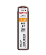 Rotring Tikky Hi-Polymer 1,0mm HB Pack of 12 Leads for Mechanical Pencil Lead