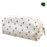 Simple Black Bow Pencil Case Ins High-value Cute Girl Student Makeup Bag Large Capacity Stationery Storage Bag - BLACK VERSON