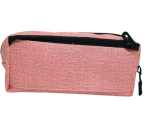 Smooth zipper Pencil Bag and Travel Storage Bag - Pink