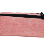 Smooth zipper Pencil Bag and Travel Storage Bag - Pink