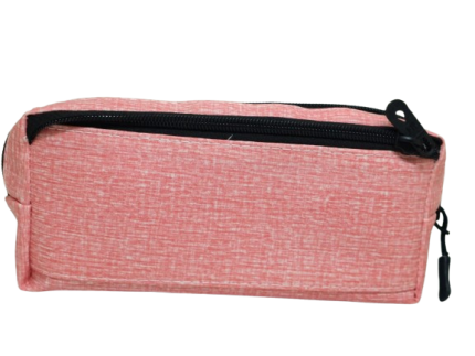 Smooth zipper Pencil Bag and Travel Storage Bag - Pink