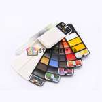 Superior Solid Water colour Cake pigmented 25 Color Set With Water Brush Pen Foldable Travel Watercolor Painting
