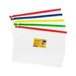 Transparent data envelope A4 Transparent Zipper Bags - Pack of 6 Pcs