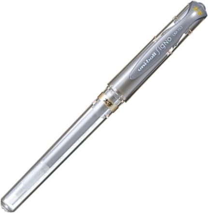 Uni-ball Signo Broad UM-153 Gel Pen 1.0 mm Japan White Gold and Silver