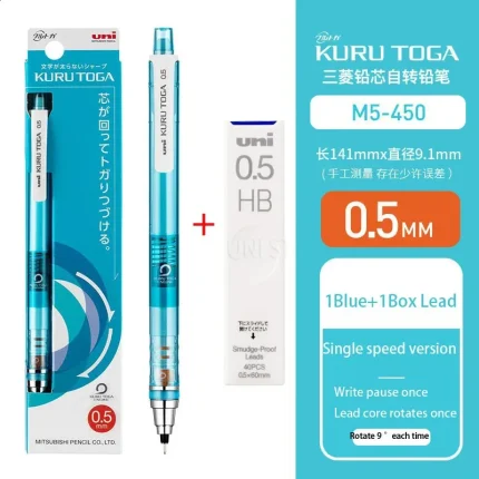 UNI KURU TOGA Mechanical Pencil M7-450 Lead for Mechanical Pencils 0.5mm