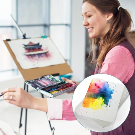 Water Color painting art paper 300 gsm pack of 8 sheets, size 7.25X11Inch