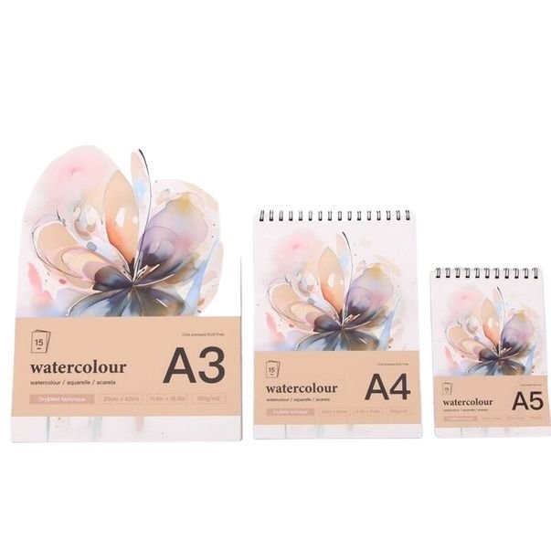 Watercolor Note Book 12 sheets Spiral Binding Watercolor Note Book 12 sheets Spiral Binding