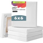 White Canvas Premium Quality 6x6 Inch