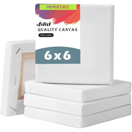 White Canvas Premium Quality 6x6 Inch