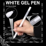 White Gel Pen White Highlighter Gel Pen White Character Highlight Artist White Gel Pen Suitable For School Art Design Deft and Fashion 2pcs Combo