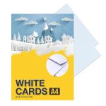 White Glossy Art Card A4 size 10 sheets for sketch , card print , crafting and multipurpose use