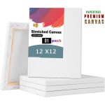White Painting Premium Canvas 12/12 inch