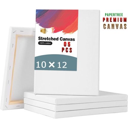 White Premium Painting Canvas 10/12 inch - PACK OF 05 PCS