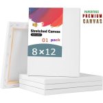 White Premium Painting Canvas 8X12 Inch