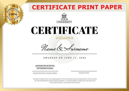 White Texture Ambush paper for Business Card, Certificate Print Paper 20 sheets pack