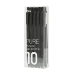 Xiaomi Kaco Pure Plastic Gel Ink Pen Set 10pcs (K1015) – Black - GadStyle BD