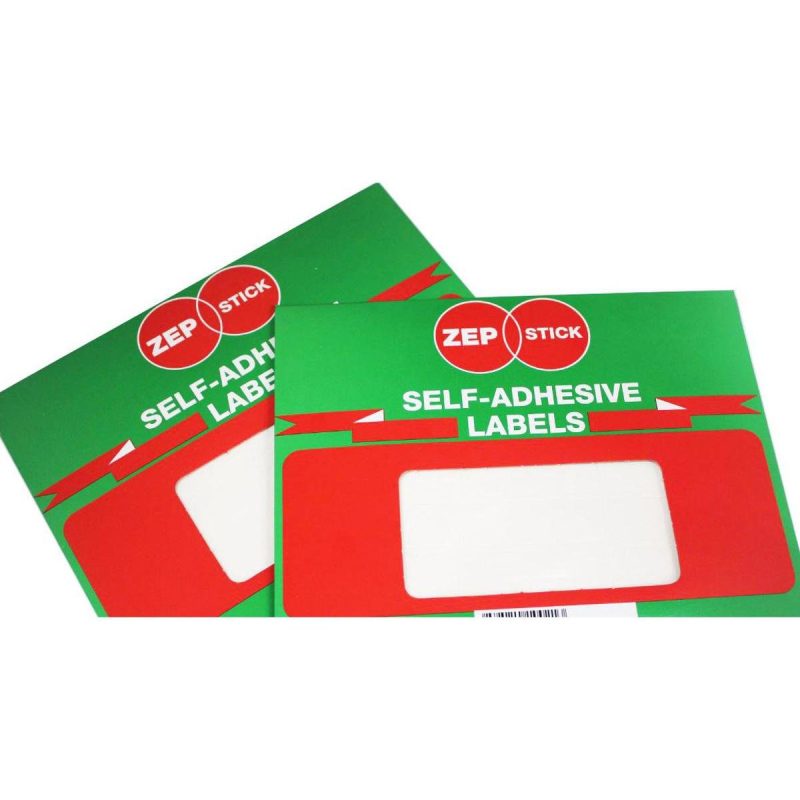 Zep Stick Self Adhesive Stickers Labels 50x100 MM - 60 Pcs