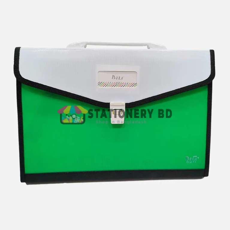 Bili 12-Pocket Expanding File Bag with Handle