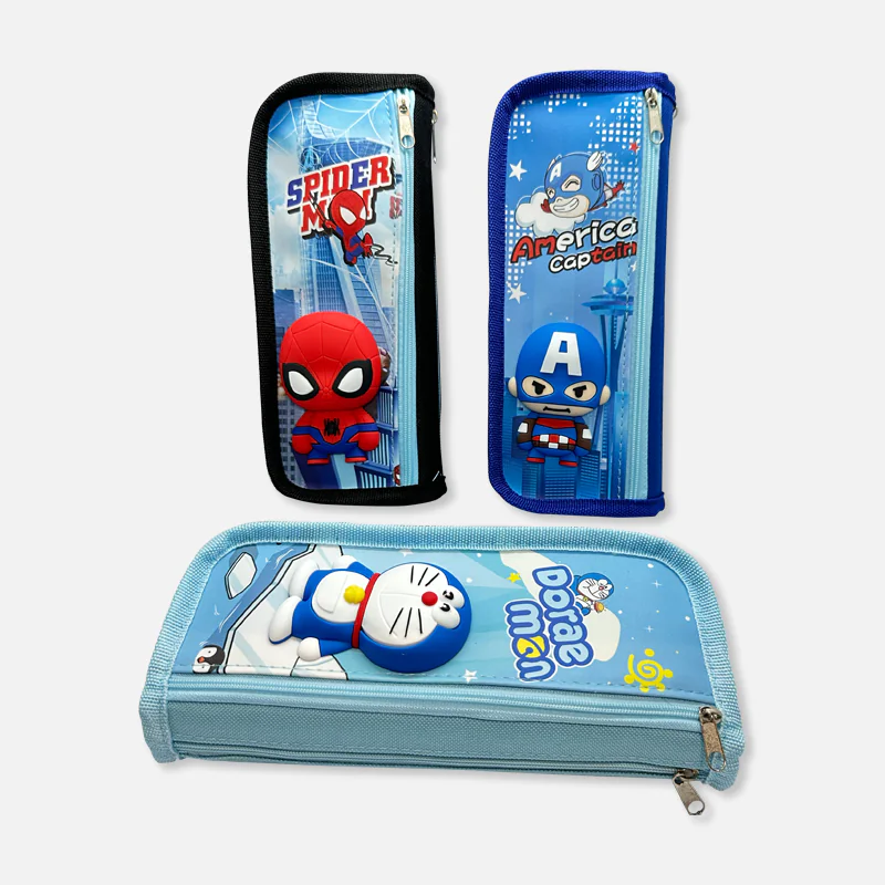 Captain America | Spider Man | Doraemon Pencil Bag SH-8604 Captain America | Spider Man | Doraemon Pencil Bag SH-8604
