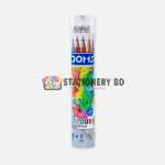 DOMS 12 Color Pencils with Silver Color and Cap Sharpener