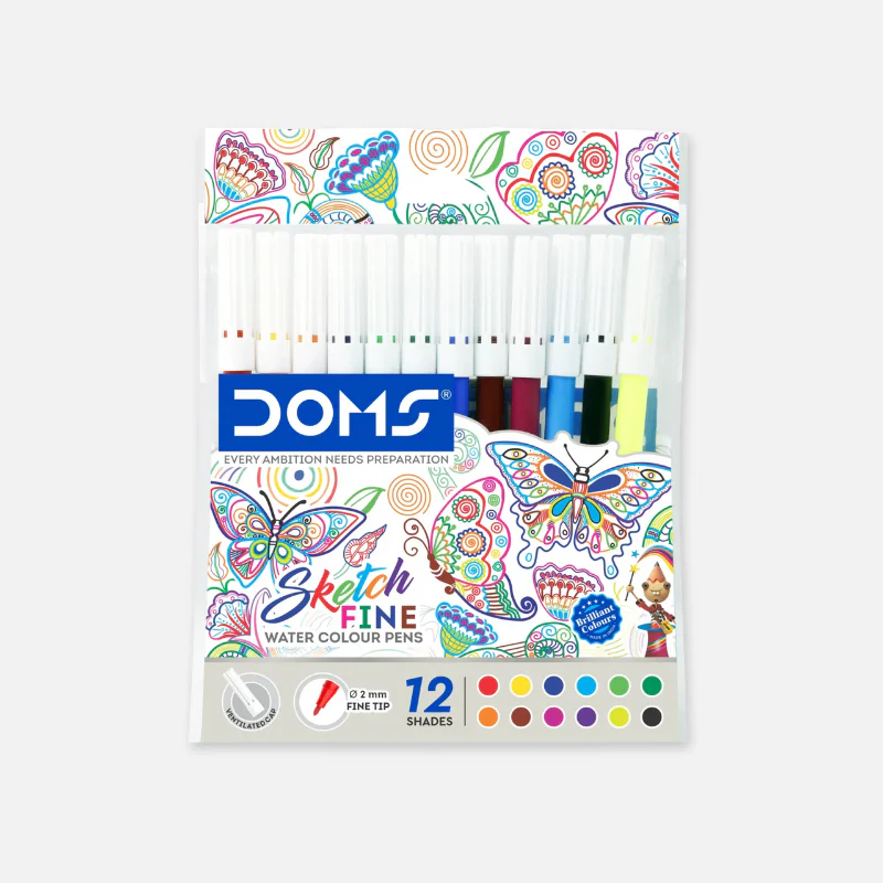 DOMS 12 Shades Water Color Pen DOMS 12 Shades Water Color Pen
