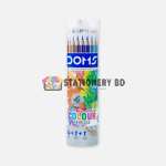 DOMS 24 Color Pencils with Silver Pencil, Gold Pencil and Cap Sharpener