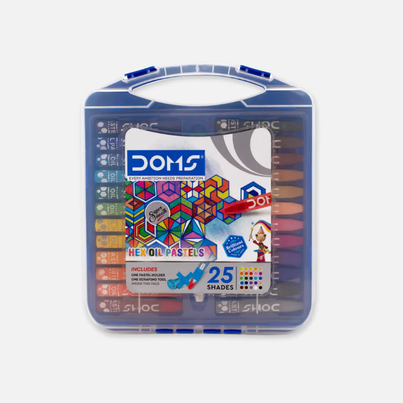 DOMS 25 Color Hex Pastel with Holder and Scraping Tool DOMS 25 Color Hex Pastel with Holder and Scraping Tool