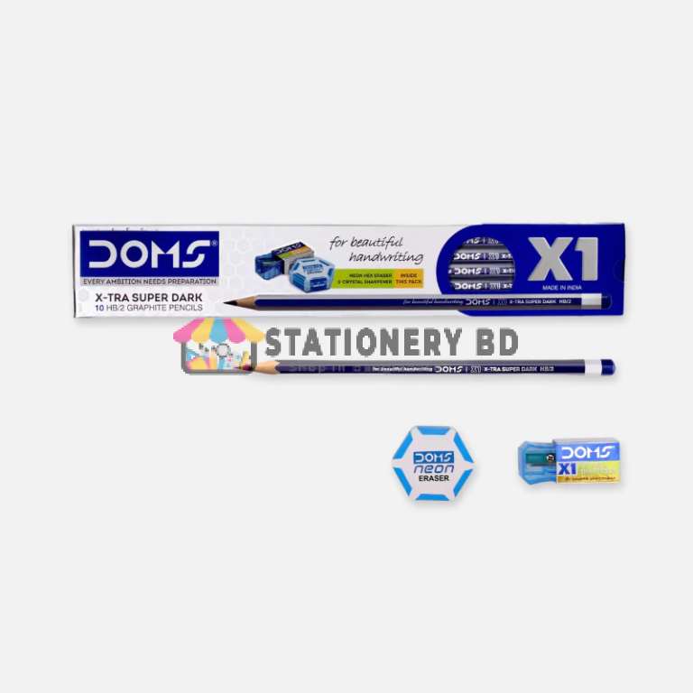DOMS X1 Pencil 10 Pcs ++ Set