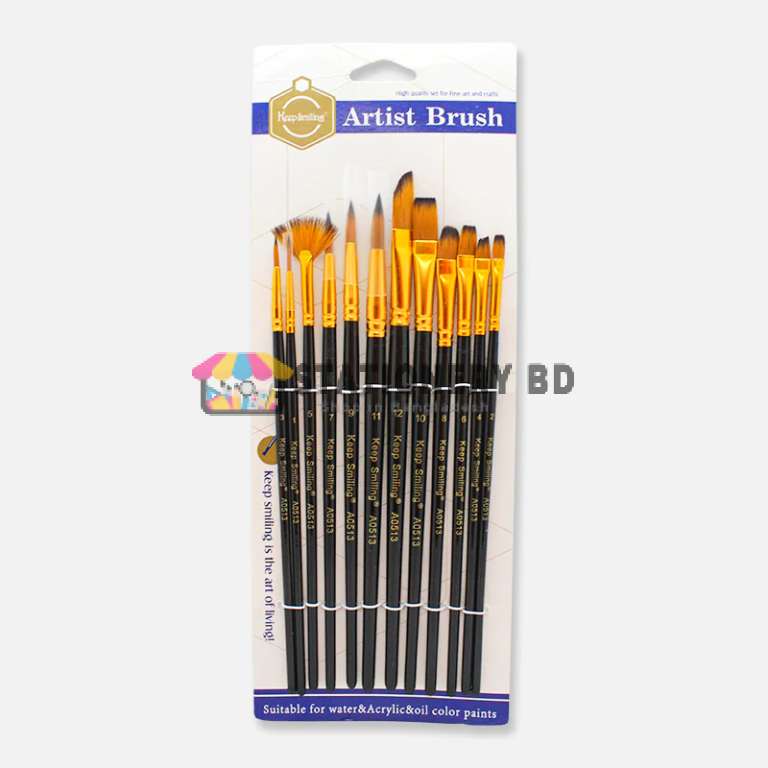 Keep Smiling Artist Brush A0513