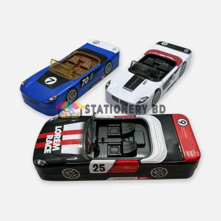 Metal Car Shaped Pencil Box with Wheels & Movable car Seats B-687