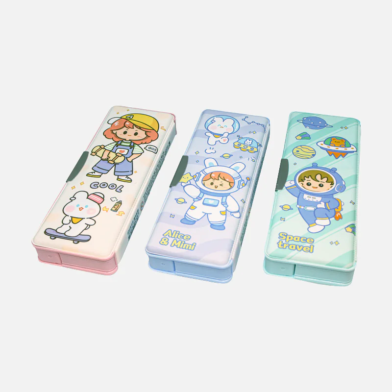 Multifunctional Magnetic Lock Pencil Box with Sharpener 35303 Multifunctional Magnetic Lock Pencil Box with Sharpener 35303