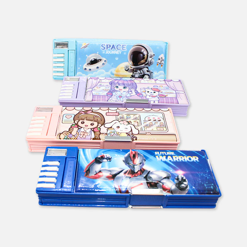 Multifunctional Magnetic Lock Pencil Box with Sharpener & Piano 3518-02 Multifunctional Magnetic Lock Pencil Box with Sharpener & Piano 3518-02