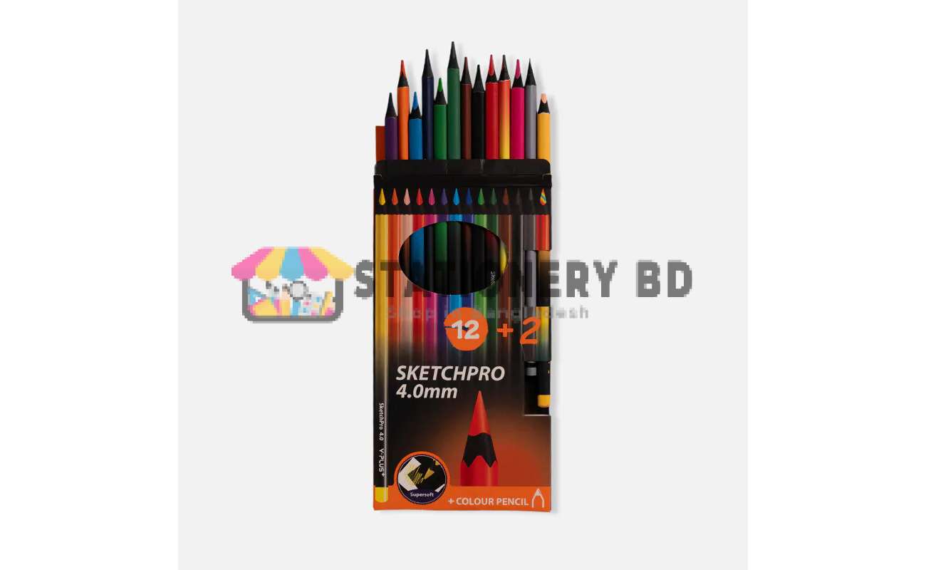 Sketchpro 12+2 4.0 mm Color Pencil