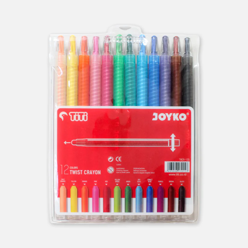 TiTi 12 Colors Twist Crayon TWCR-12S TiTi 12 Colors Twist Crayon TWCR-12S