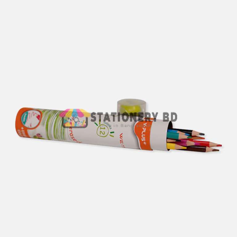 We-Tri 12 Pcs Erasable Color Pencil