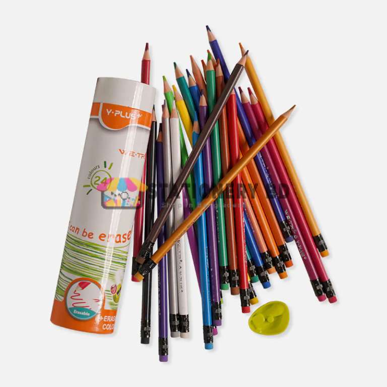 We-Tri 24 pcs Erasable Color Pencil