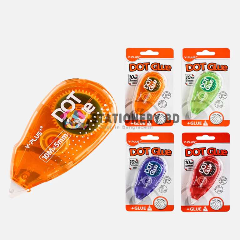 Y-Plus+ Dot Glue Double Sided Adhesive Tape Roller