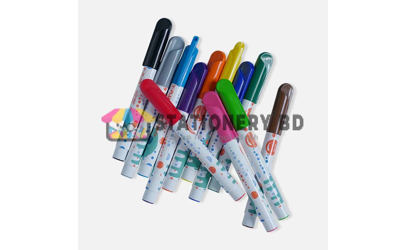 Y-Plus+ Elephant Super Washable Jumbo Pen-12 Pcs