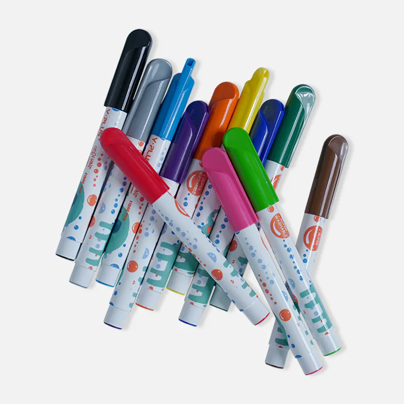 Y-Plus+ Elephant Super Washable Jumbo Pen-12 Pcs Y-Plus+ Elephant Super Washable Jumbo Pen-12 Pcs