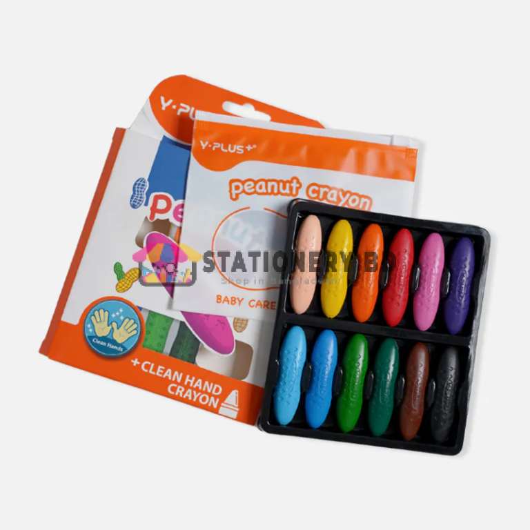 Y-Plus+ Peanut 12 Pcs Crayon