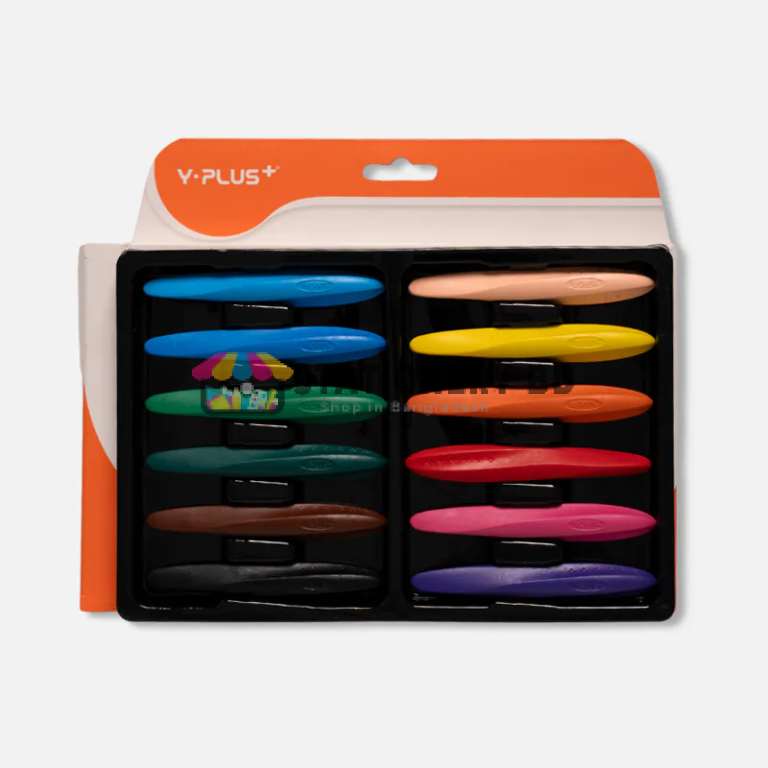 Y-Plus+ Triangular Peanut 12 Pcs Crayon